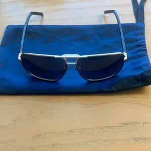 Jimmy Choo Black and Silver Sunglasses